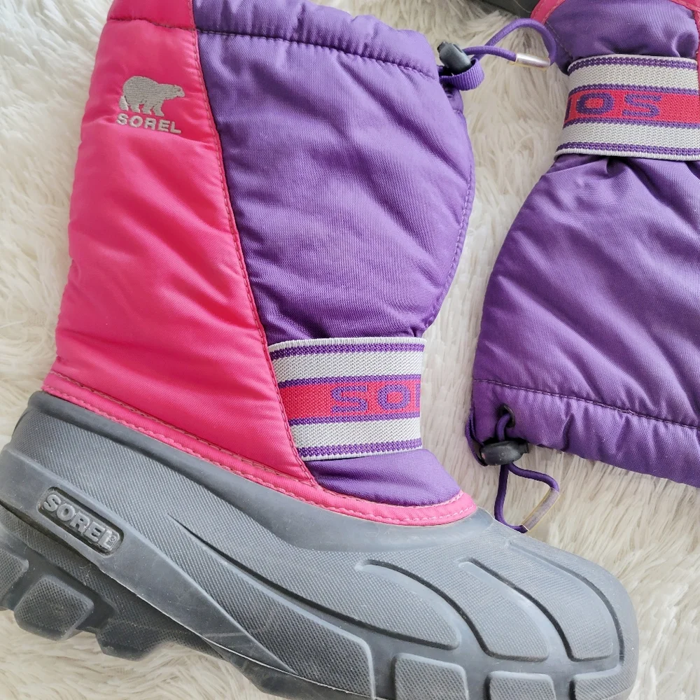 Sorel Pink and‎ Purple Insulated Waterproof Snow Boots